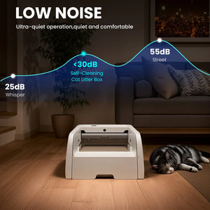 Shop Advwin Self Cleaning Cat Litter Box with App Control with low noise at Pet Servo 