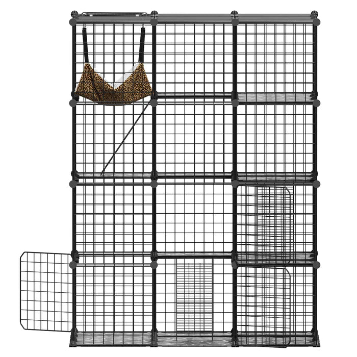 Shop best Advwin Large 4 Tier Cat Cage Pet Playpen Cat Kennel at PetServo