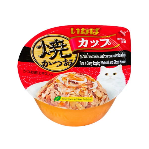 Ciao - Tuna in Gravy topping Whitebait and Sliced Bonito - Petservo