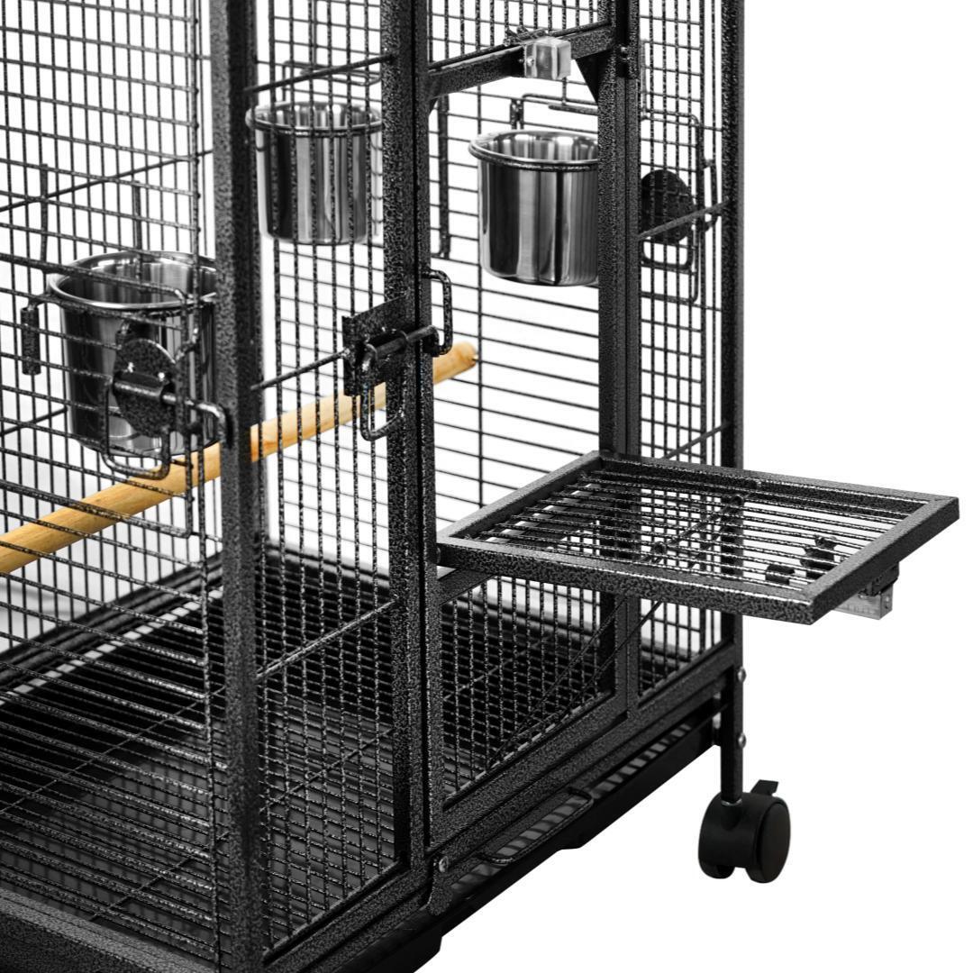 YES4PETS - Bird Budgie Cage Aviary Carrier with Wheels - Pet Servo