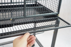 YES4PETS - Large Bird Aviary Cage with Stand & Wheels - Pet Servo
