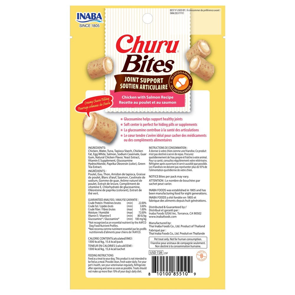 NIBABA Churu Bites Joint Support package with yellow background