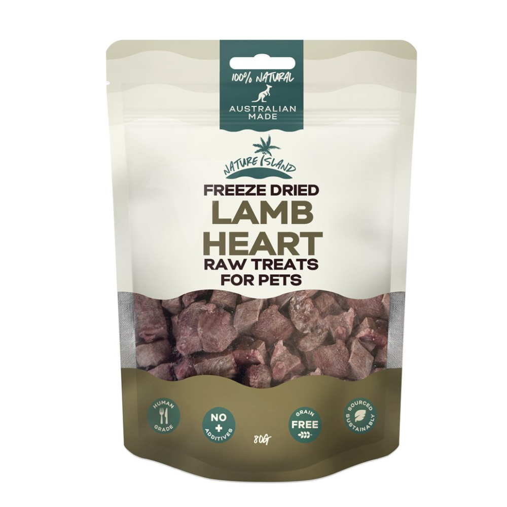 Nature Island - Freeze Dried Duck Gizzard Raw treats 80g for Pets - Petservo