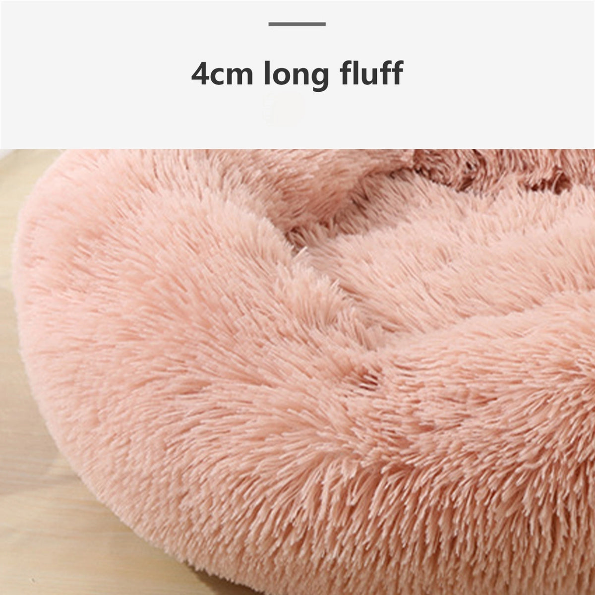 Pet Fantastic - Pet Dog Bedding Warm Plush Round Comfortable Nest Comfy Sleep kennel Pink at Pet Servo