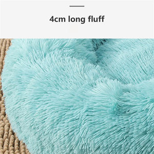 Pet Fantastic - Pet Bed Warm Plush Round Comfortable Nest Comfy Sleeping kennel Green at Pet Servo