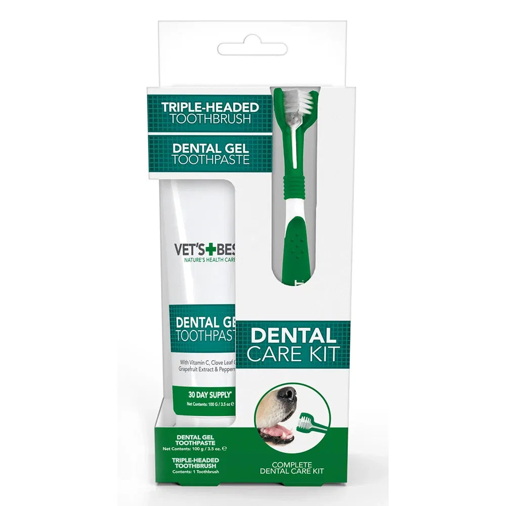 Vet's Best - Nature's Health Care Dental Care Kit for Dogs