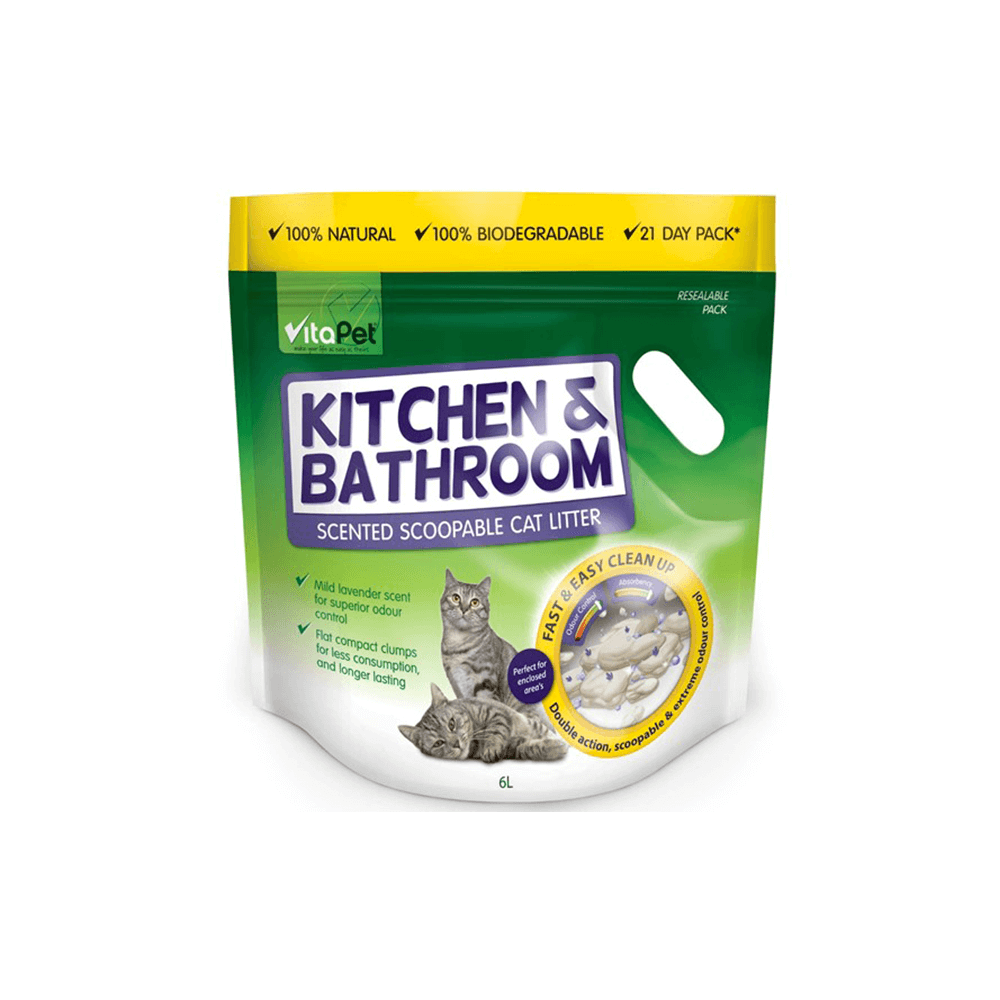 Vitapet - Kitchen & Bathroom Odour Control Litter 6l - Pet Servo