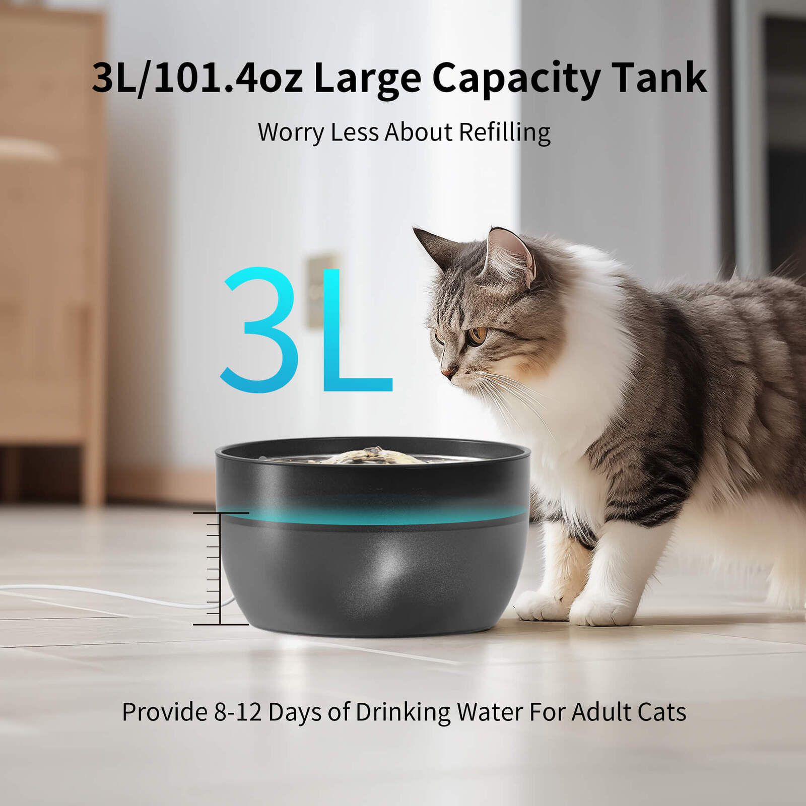 YES4PETS - Stainless Steel 3L Automatic Pet Water Fountain | petservo-5