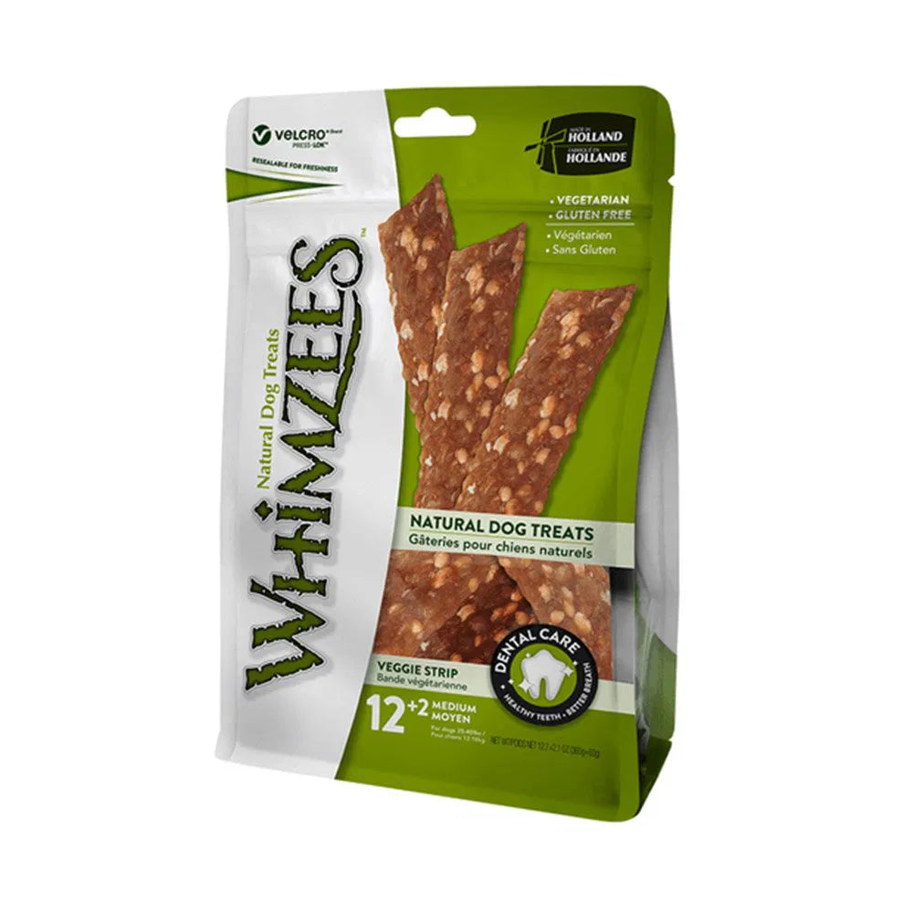 Package of Whimzees natural dog treats on a white background at Pet Servo