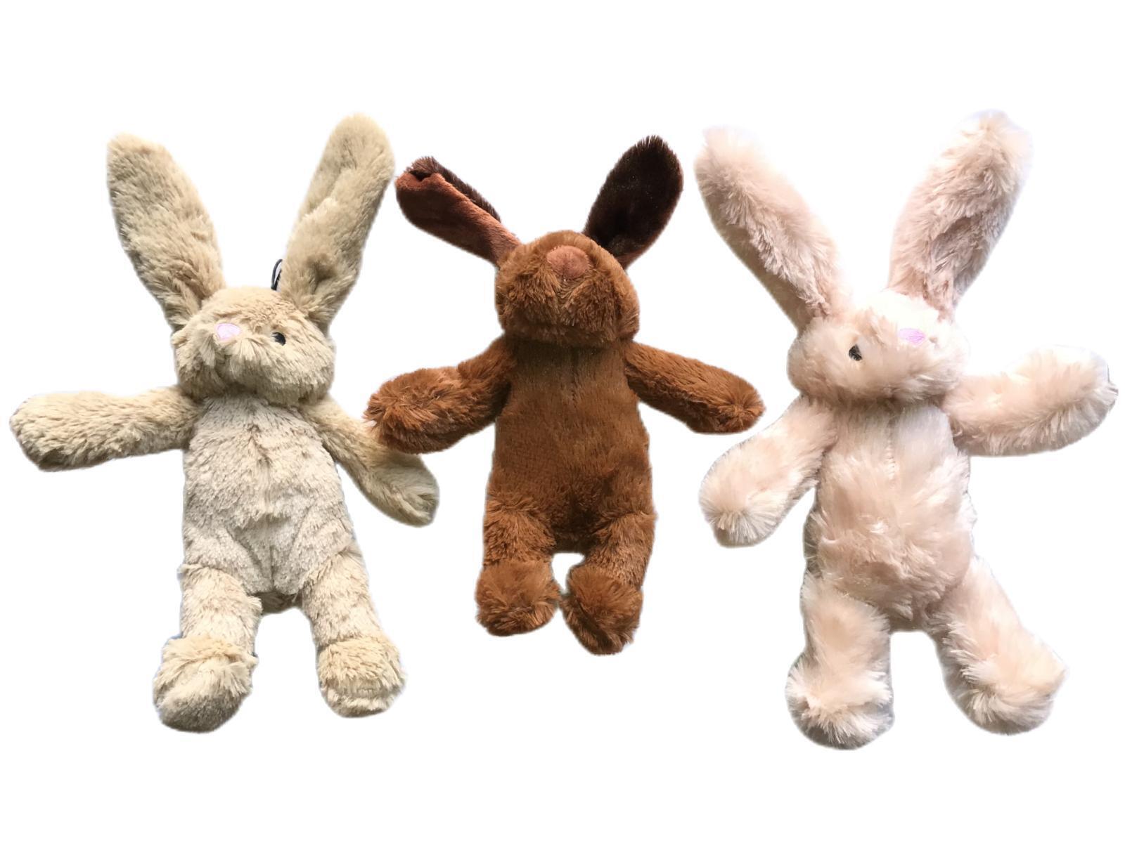 YES4PETS - 3x Pet Puppy Dog Plush Squeaky Toys - Petservo