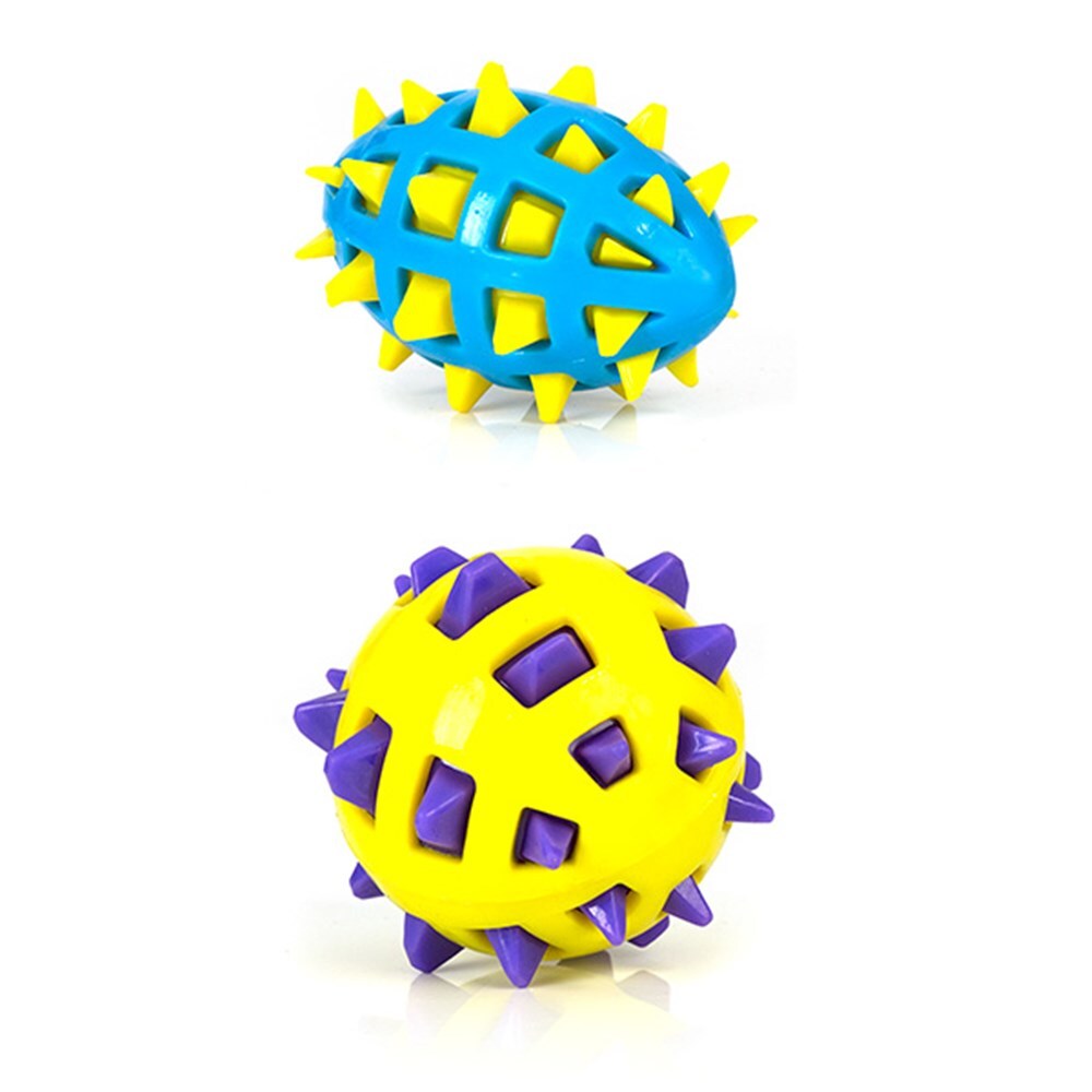 YES4PETS 2x Large TPR Spike Dog Chew Ball Toy Dental Health - Petservo