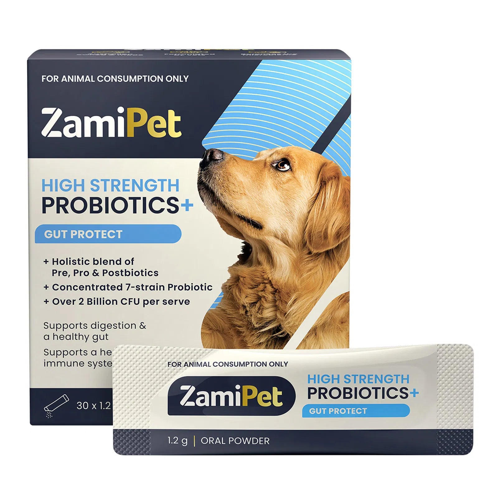 ZamiPet High Strength Probiotics+Gut Protect Oral Powder for Dog at Petservo