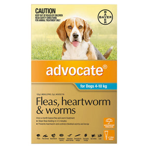 Buy Advocate For Dogs 4 to 10 Kg (Medium Dogs) Aqua at Pet Servo