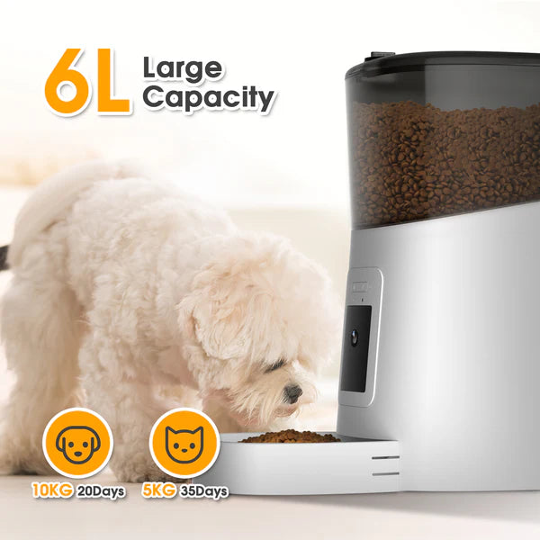 Advwin - 6L Automatic Pet Feeder HD Camera WiFi - petservo