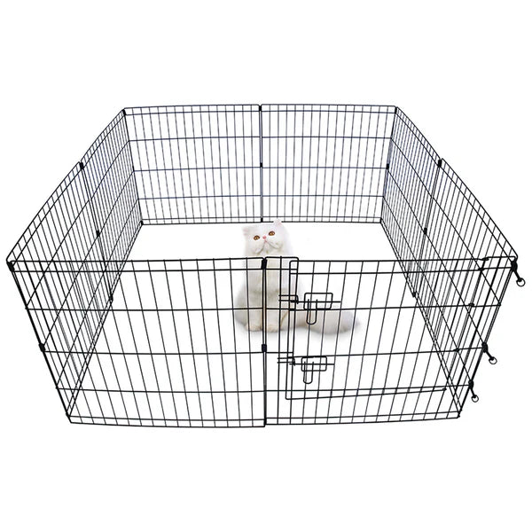 Advwin - Pet Playpen Dog Dence Exercise Pen 8 Panel 24 Inch - petservo