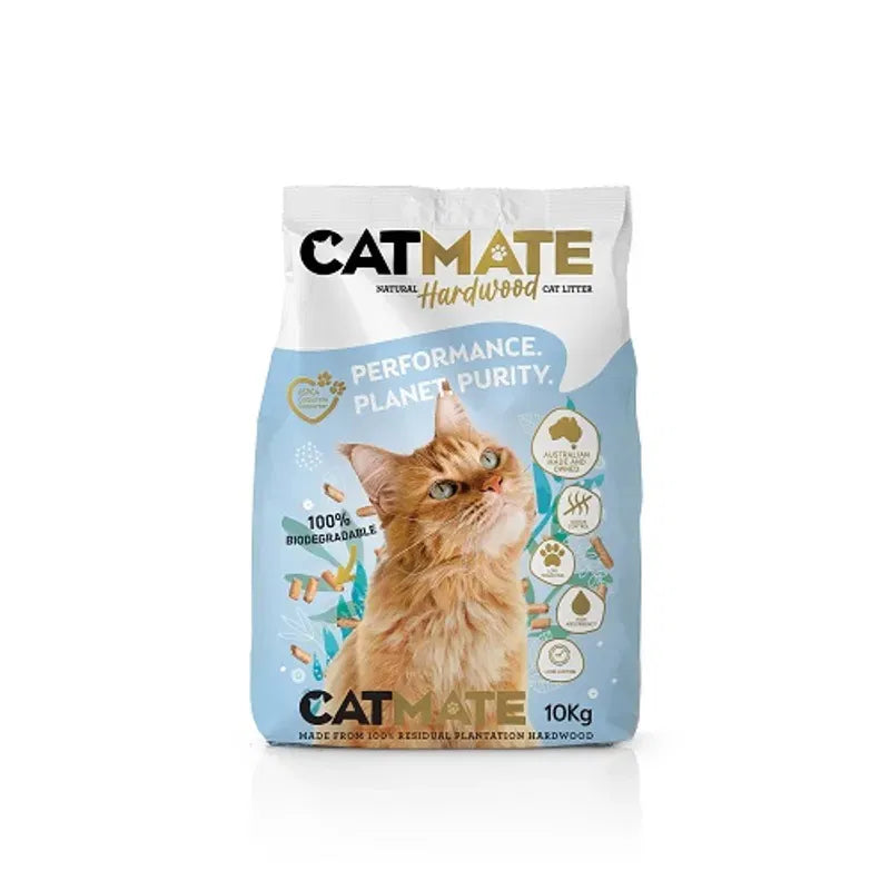 Cat Mate cat litter bag with a cat on the label on a white background at Pet Servo