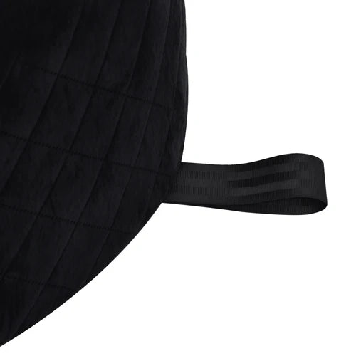 Black quilted seat cover with a strap on a white background at Pet Servo