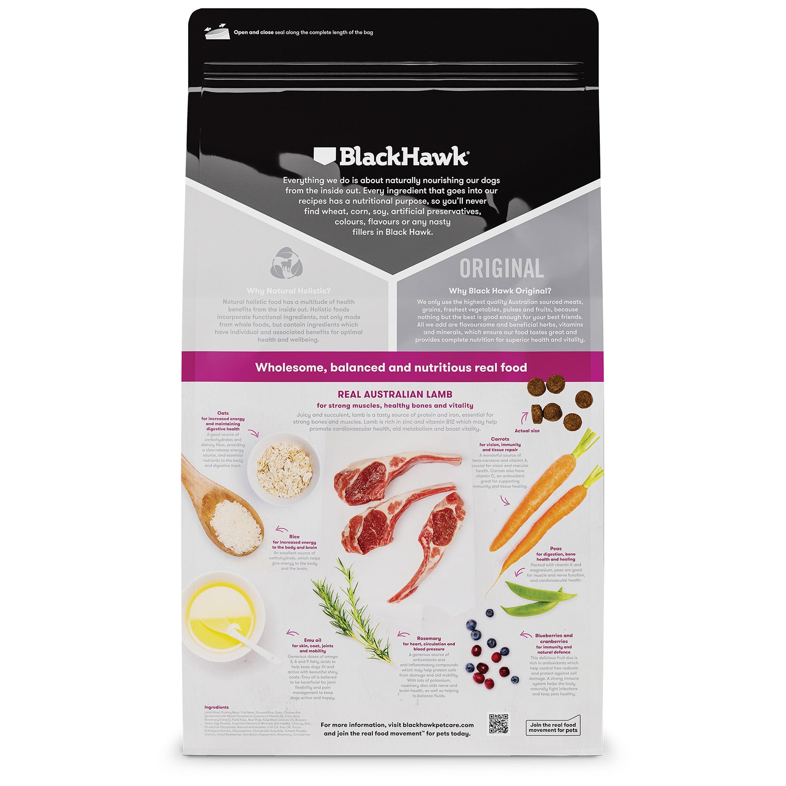 Black Hawk - Lamb And Rice Adult Dry Dog Food 3kg