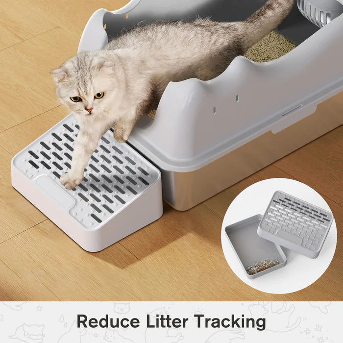 Buy Advwin Stainless Steel Cat Litter Box X Large at Pet Servo-2