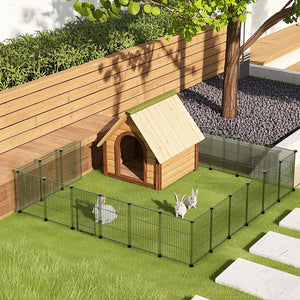 Shop best Advwin DIY Pet Playpen Metal Fence 20 Panels at Pet Servo image 1