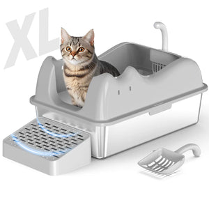 Buy Advwin Stainless Steel Cat Litter Box X Large at Pet Servo
