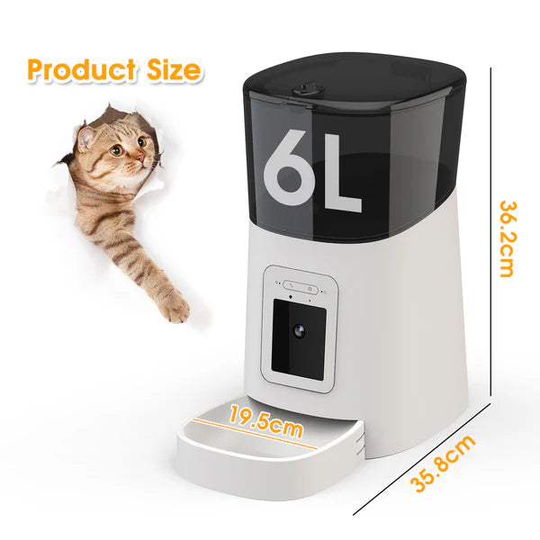 Advwin - 6L Automatic Pet Feeder HD Camera WiFi - petservo