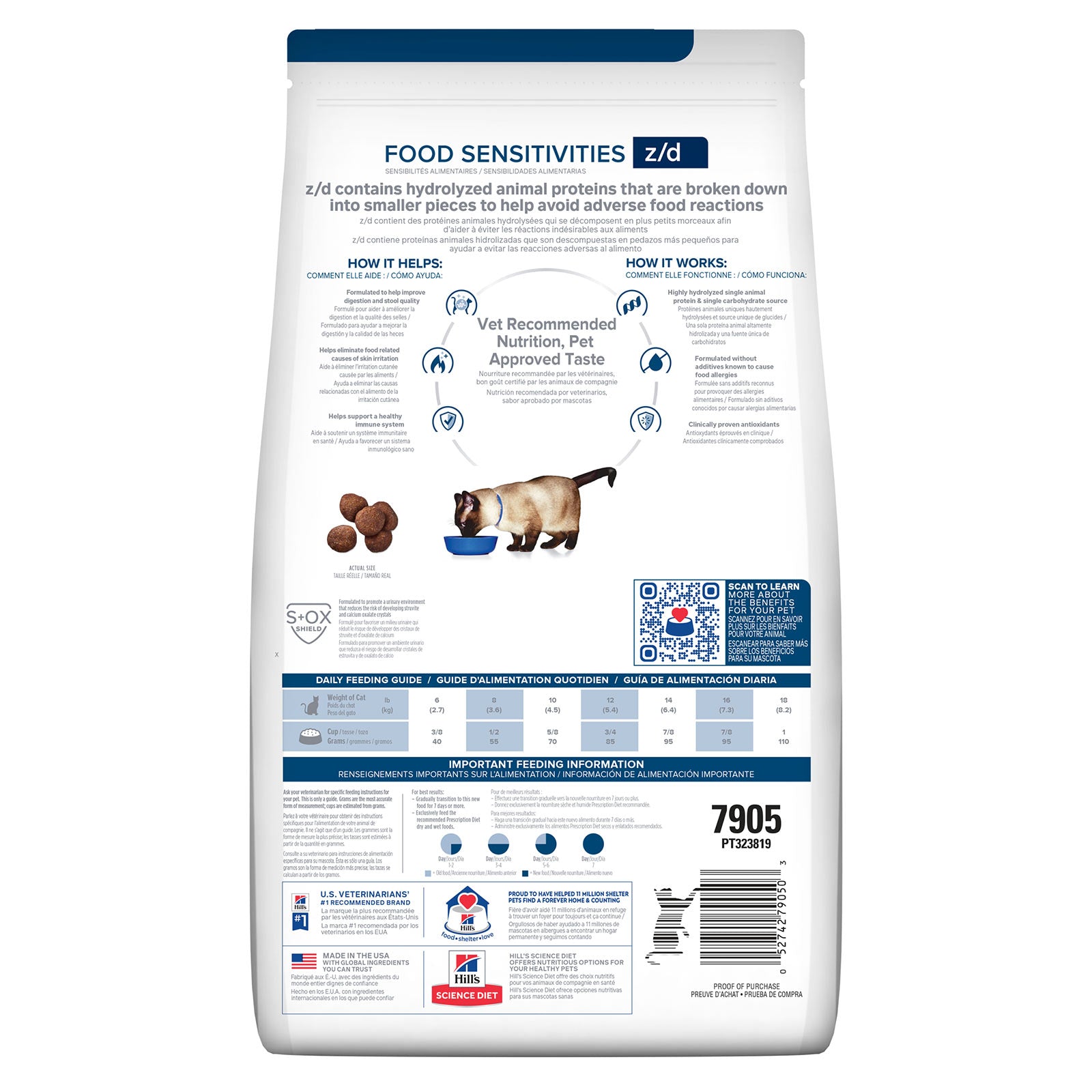 Dog food package with text and graphics on a white background at Pet Servo