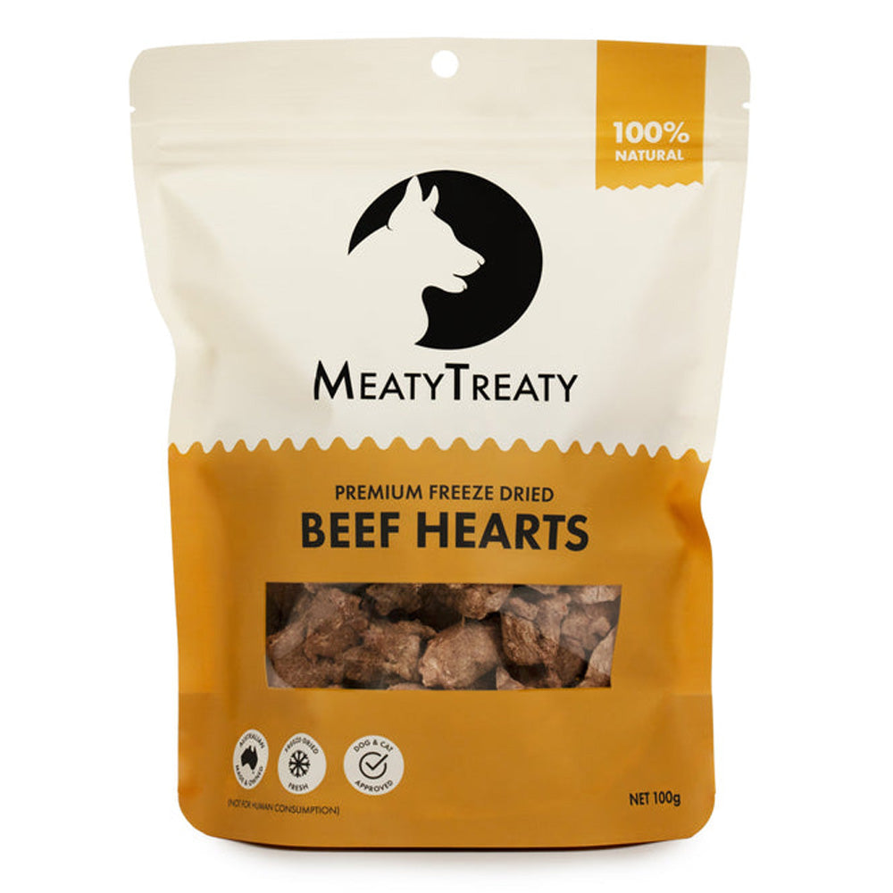 Meaty Treaty - Premium Freeze Dried Beef Hearts for Dogs