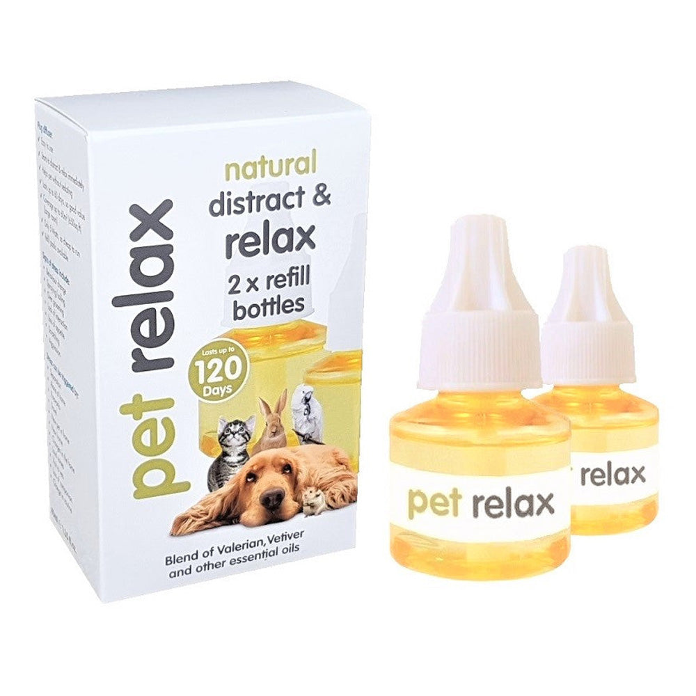 Pet Relax - Natural Distract & Relax Diffuser 2x 40ml Refill bottles